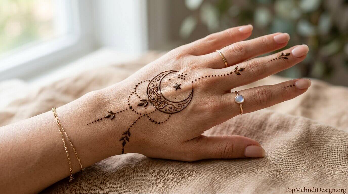 Chand Mehndi Design Back Hand 2026