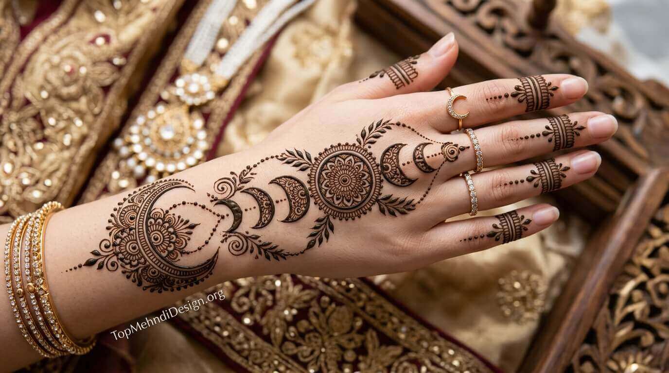 Chand Mehndi Design Back Hand 2026