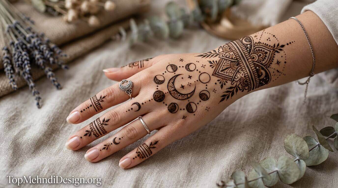 Chand Mehndi Design Back Hand 2026