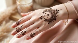 Chand Mehndi Design Simple 2026