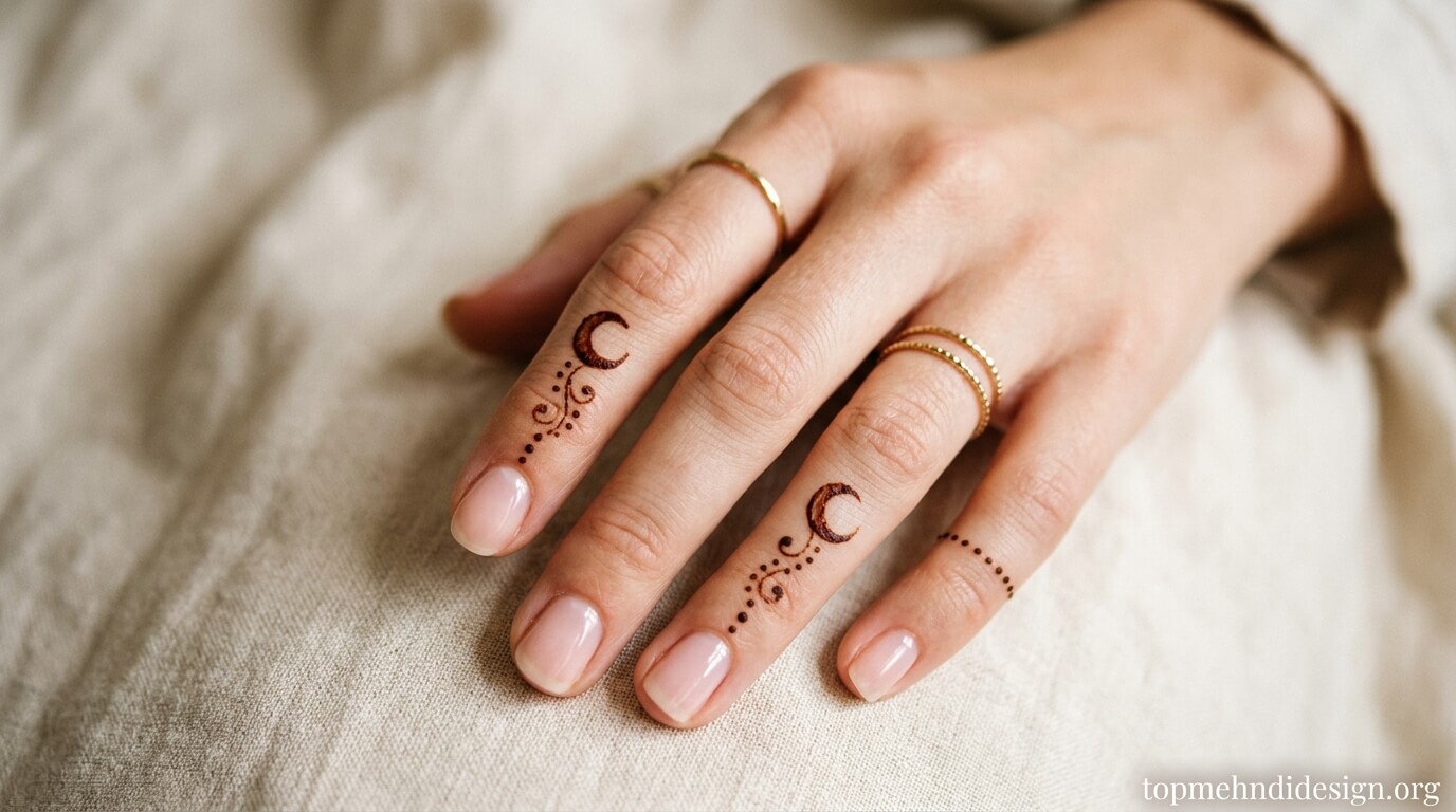 Chand Mehndi Design Simple 2026