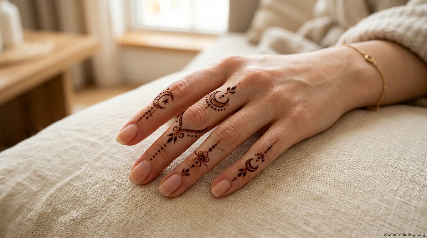 Chand Mehndi Design Simple 2026