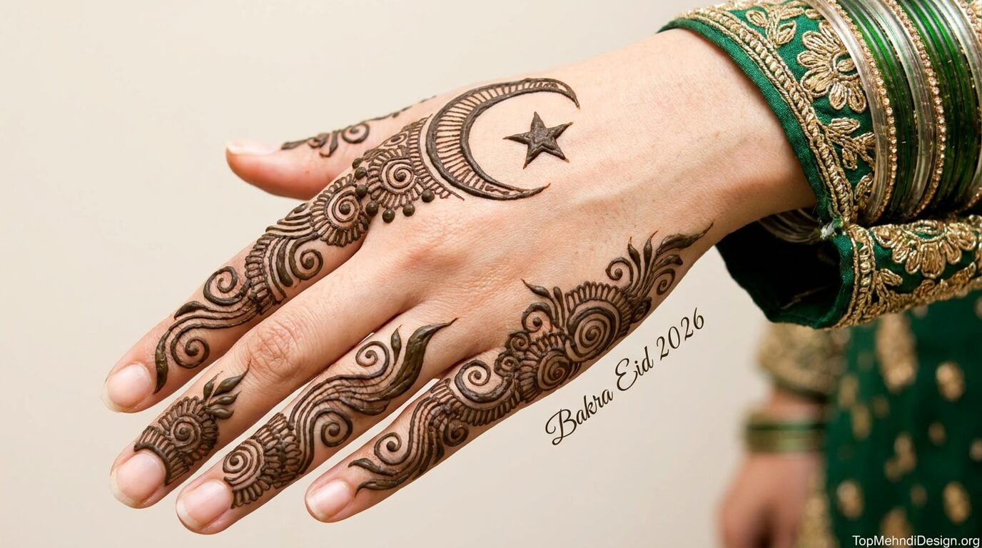Bakra Eid Mehndi Design Simple Back Hand 2026