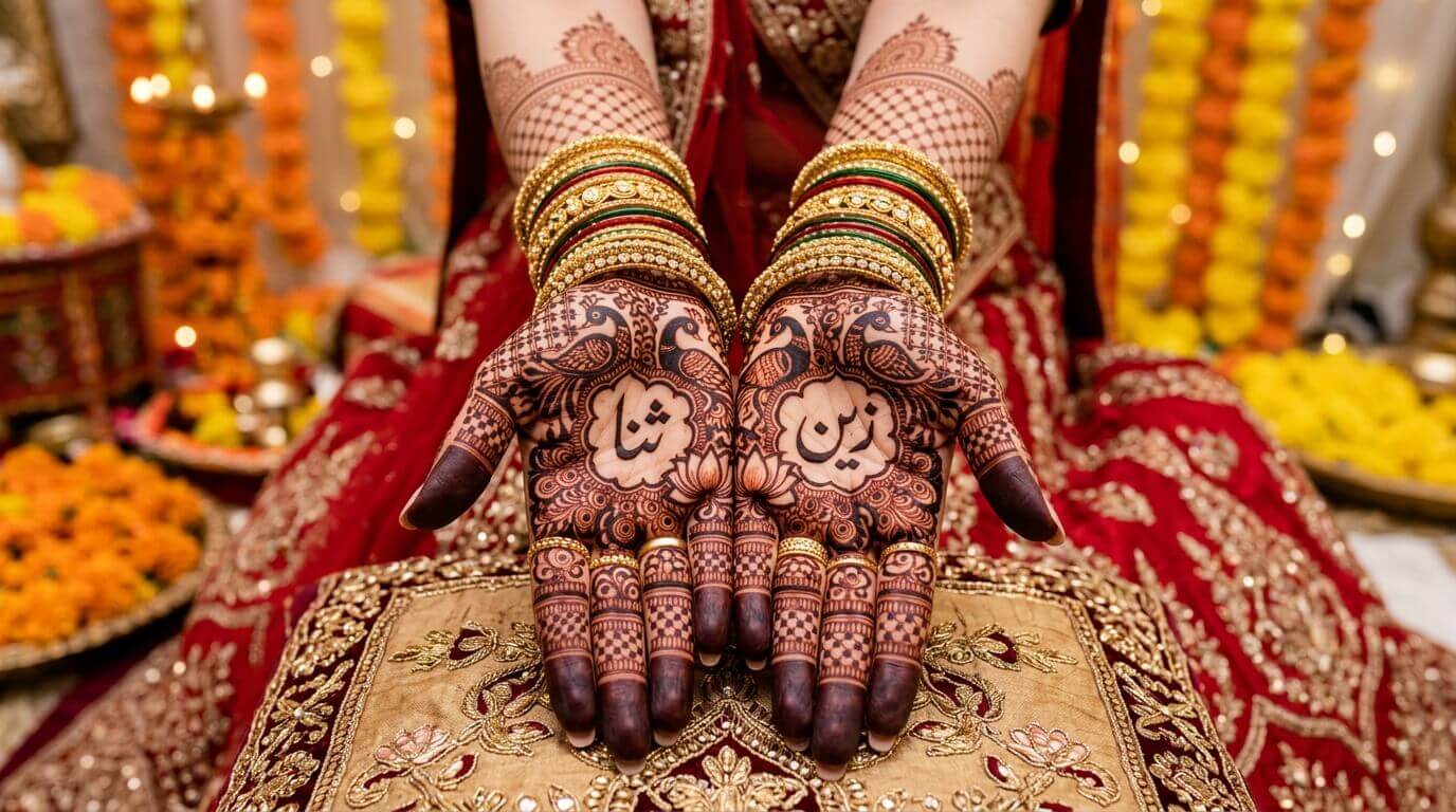 Mehndi Design with Name Inside 2026