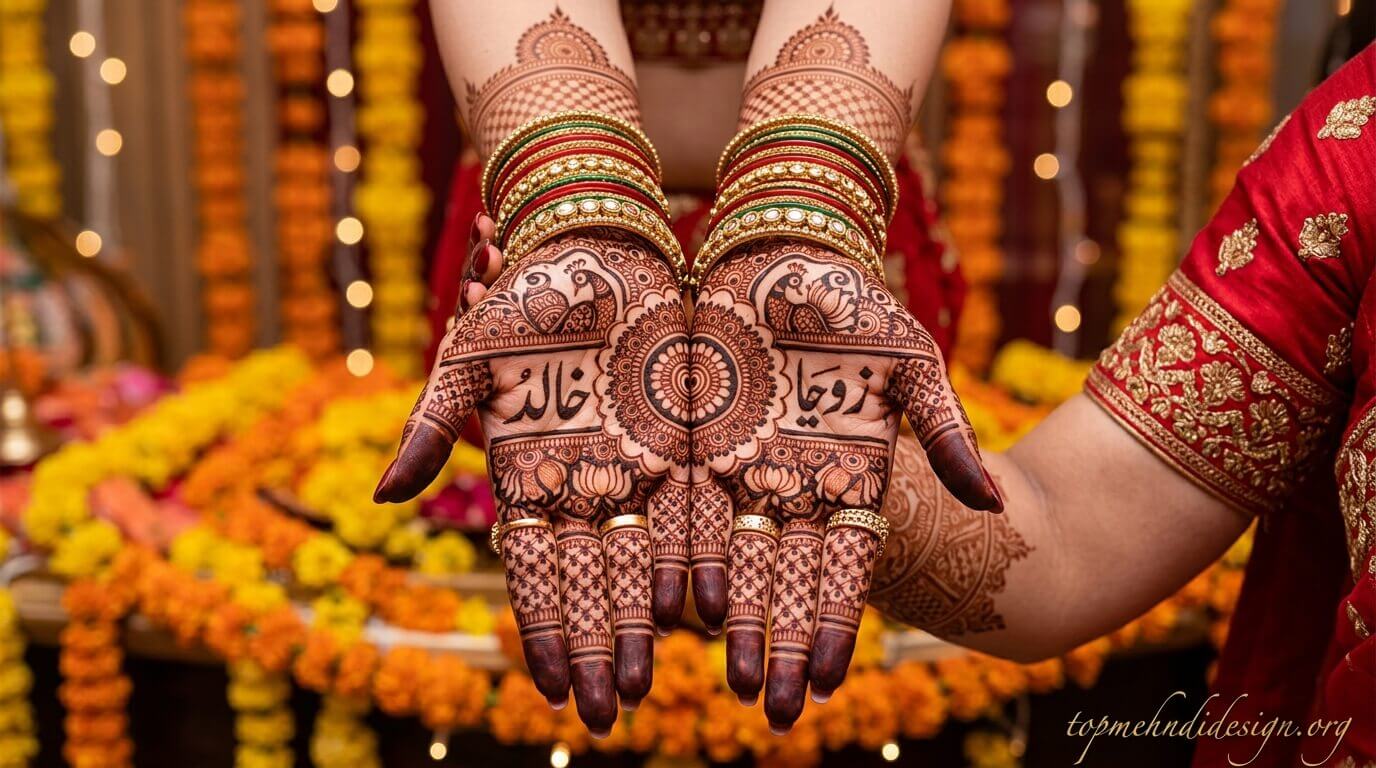 Mehndi Design with Name Inside 2026