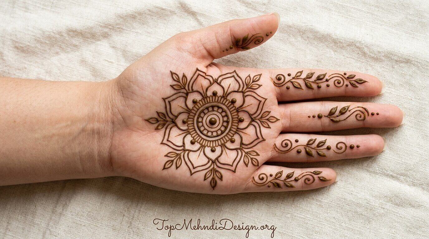 Easy Henna Design for Eid ul Adha 2026
