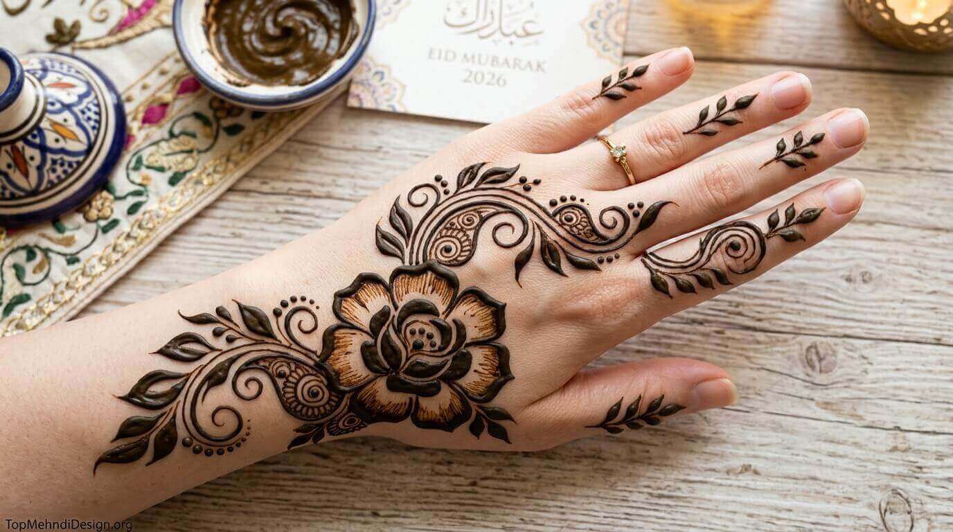 Easy Henna Design for Eid ul Adha 2026
