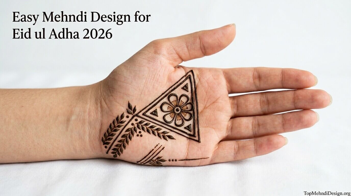 Easy Mehndi Design for Eid ul Adha 2026 at Home