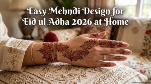 Easy Mehndi Design for Eid ul Adha 2026 at Home