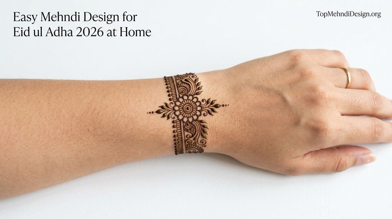 Easy Mehndi Design for Eid ul Adha 2026 at Home