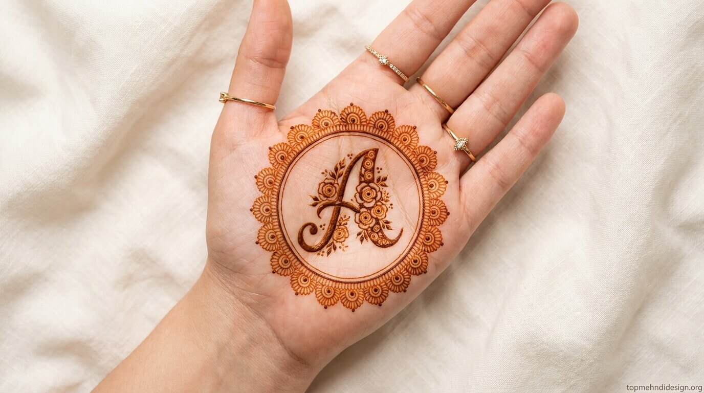 Mehndi Design with Name Inside 2026