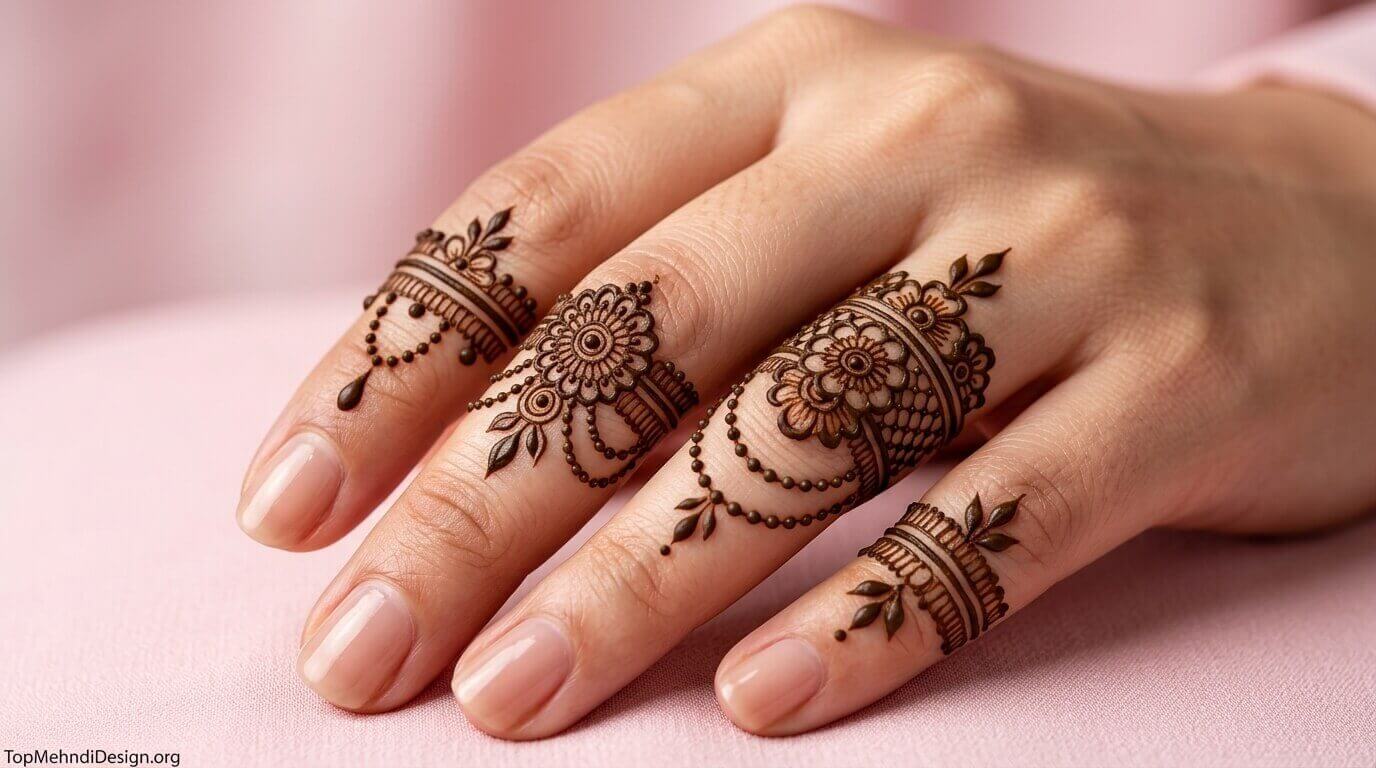 Finger Mehndi Designs for Eid ul Adha 2026