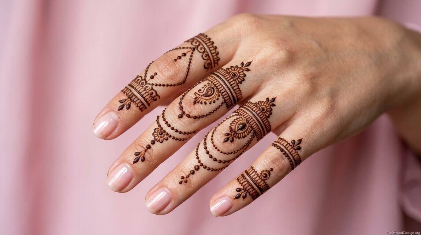 Finger Mehndi Designs for Eid ul Adha 2026