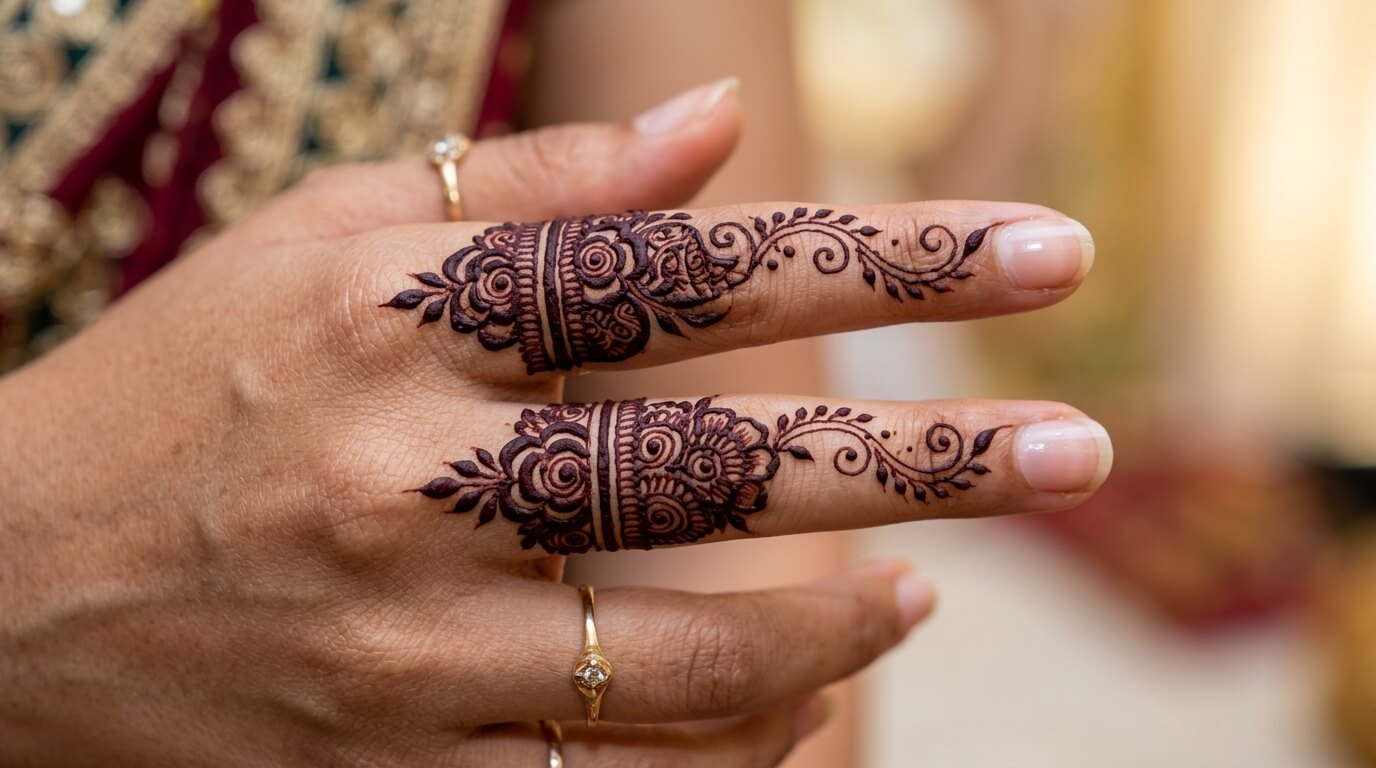 Finger Mehndi Design Simple 2026