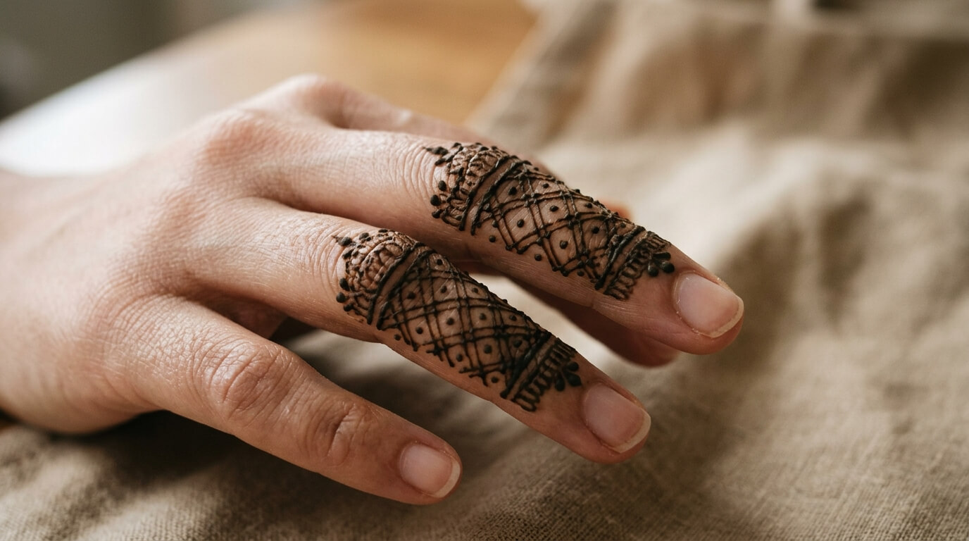 Finger Mehndi Design Simple 2026