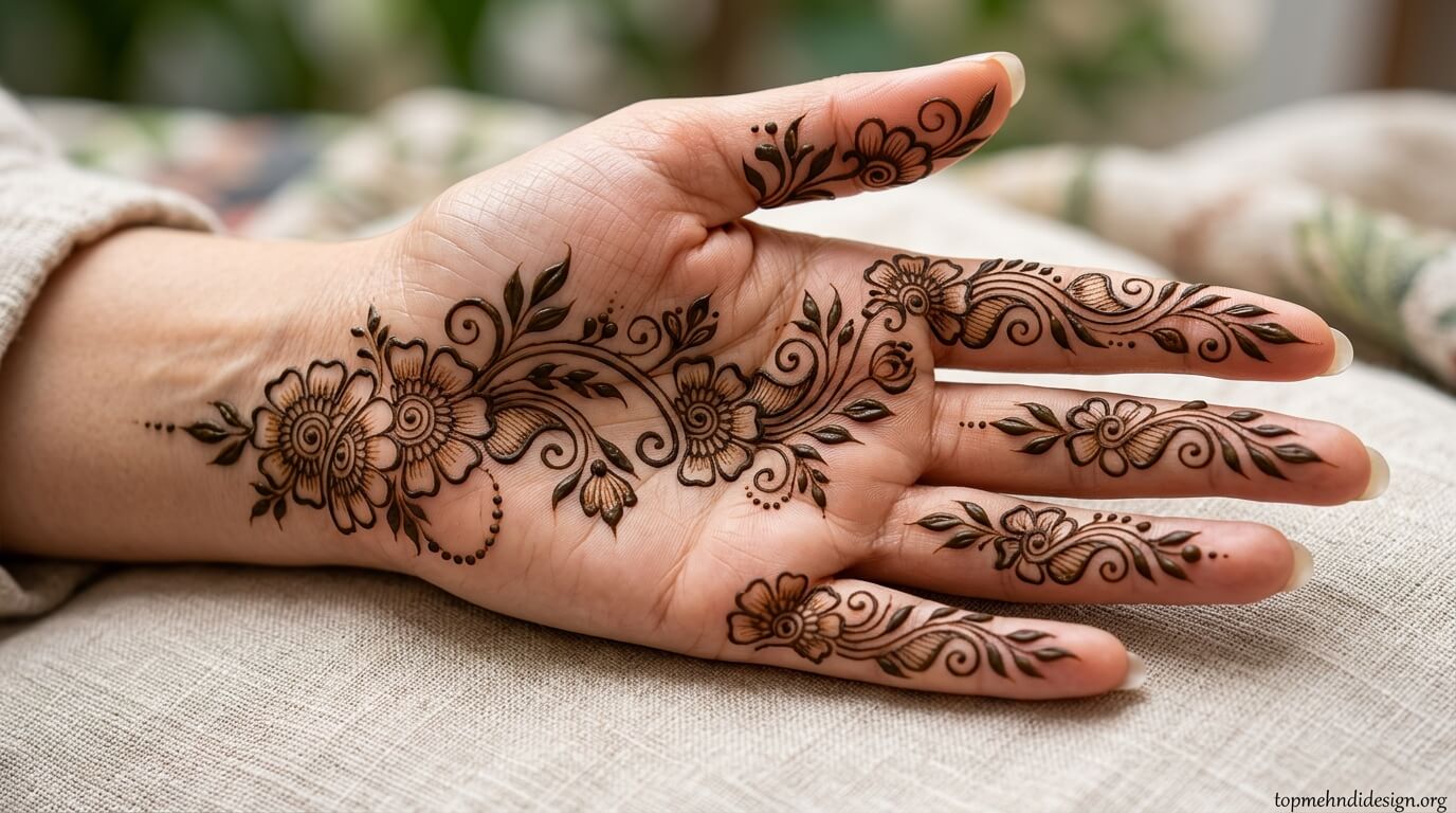 Bakra Eid Mehndi Design Front Hand 2026