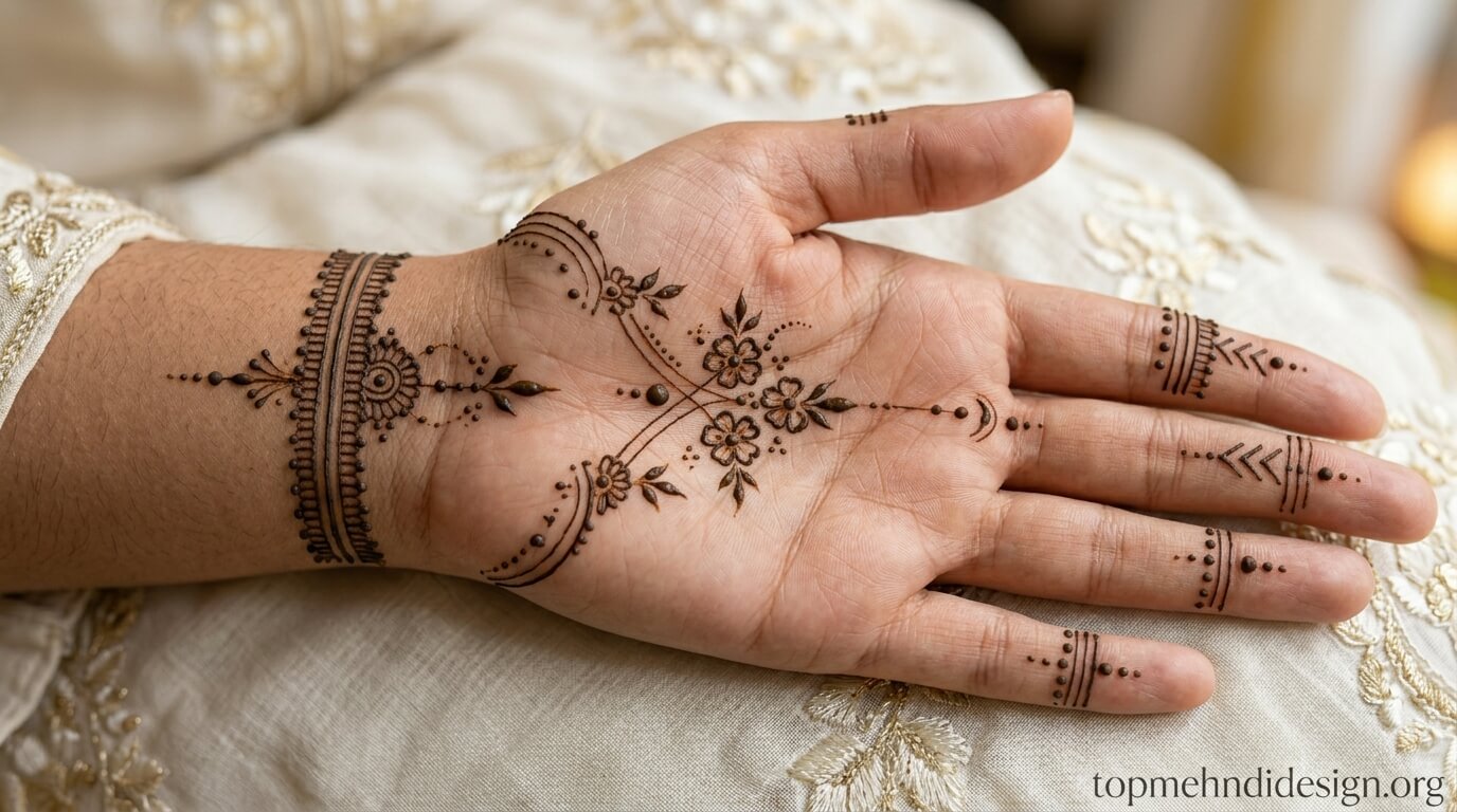 Bakra Eid Mehndi Design Front Hand 2026