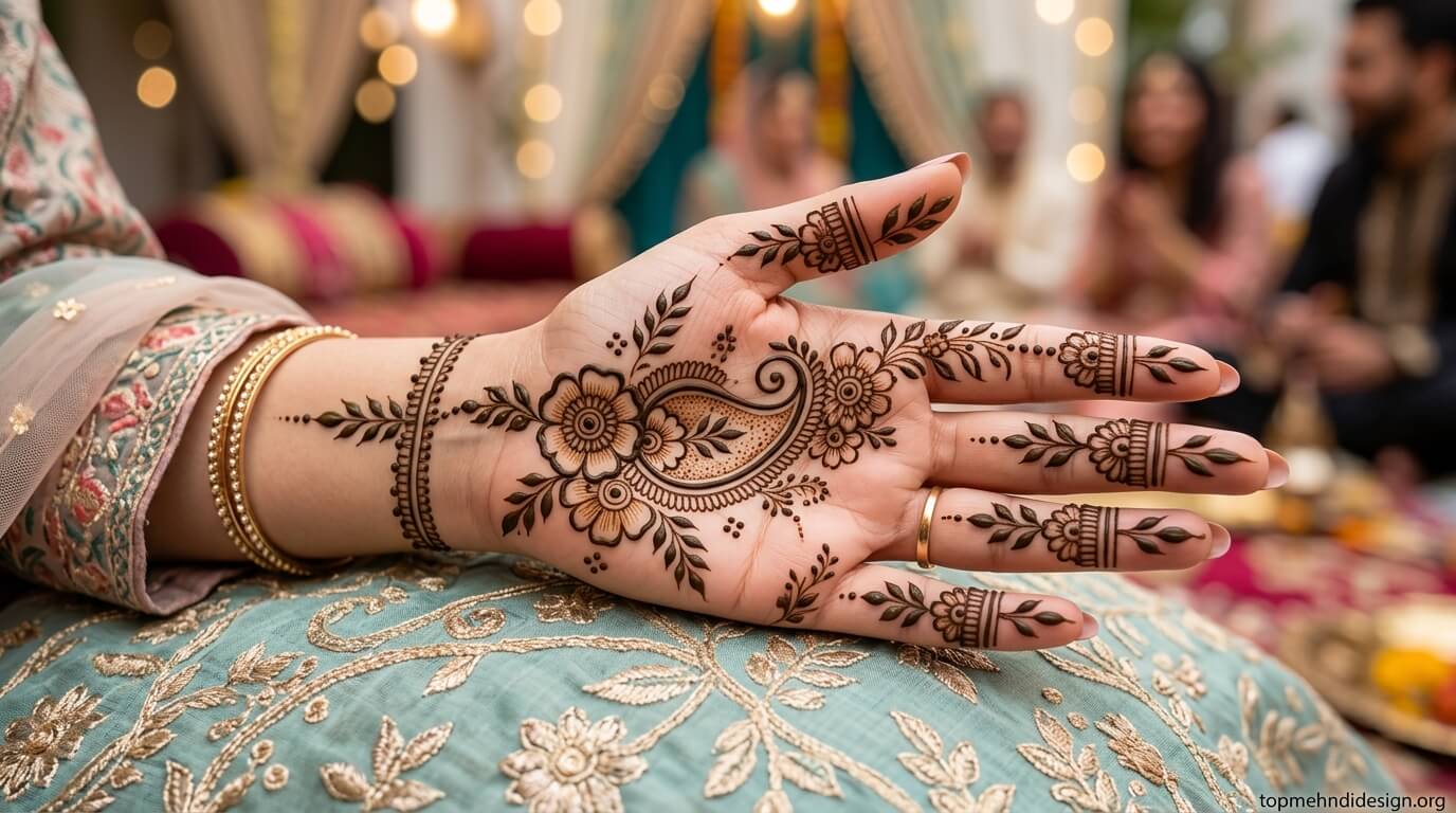 Bakra Eid Mehndi Design Front Hand 2026