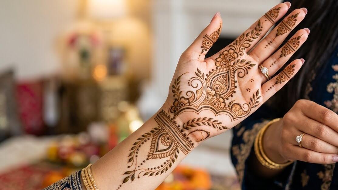 Bakra Eid Mehndi Design Front Hand 2026