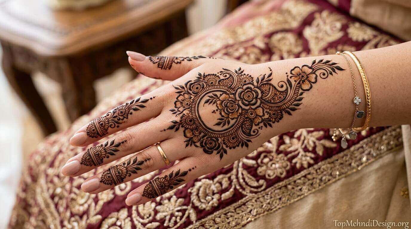 Gol Chand Mehndi Design for Eid ul Adha 2026
