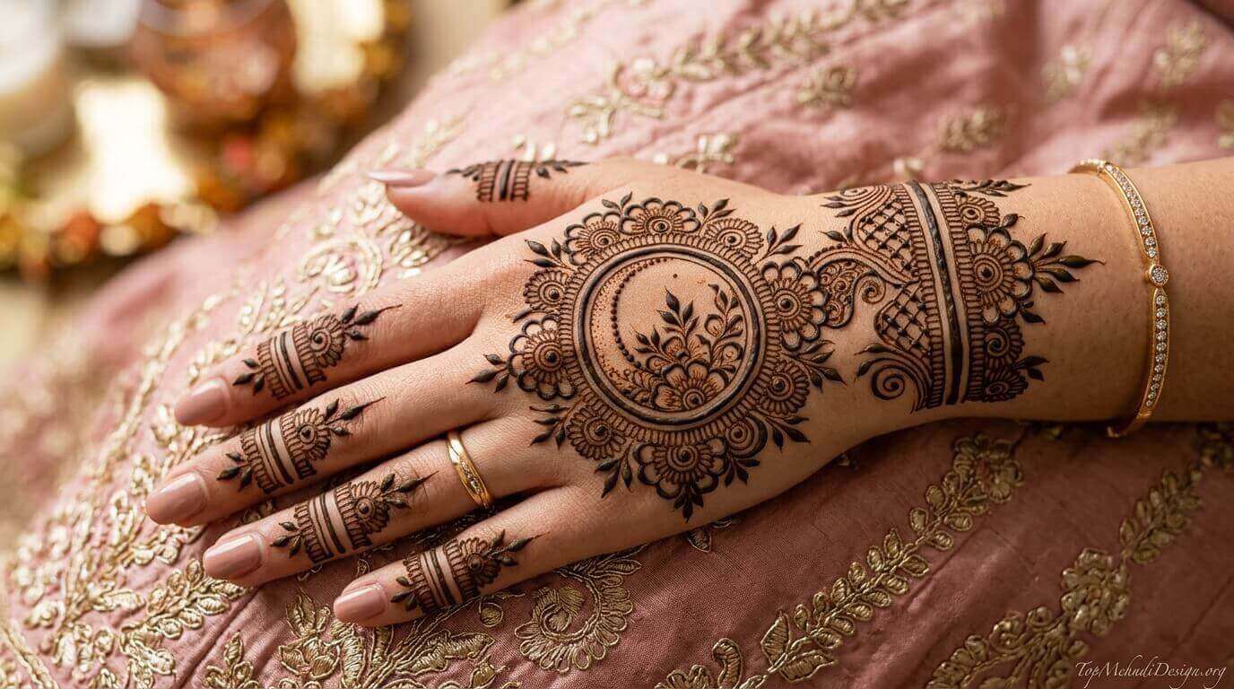Gol Chand Mehndi Design for Eid ul Adha 2026