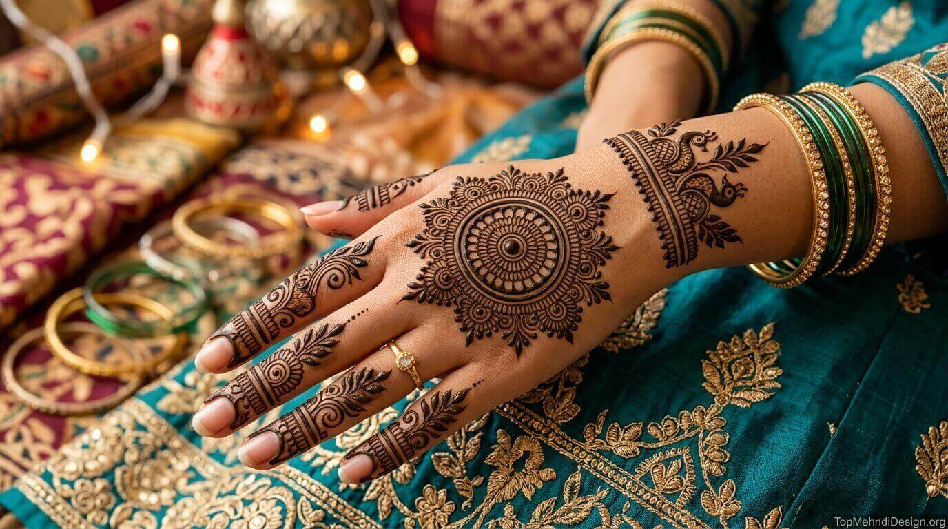 Gol Chand Mehndi Design for Eid ul Adha 2026