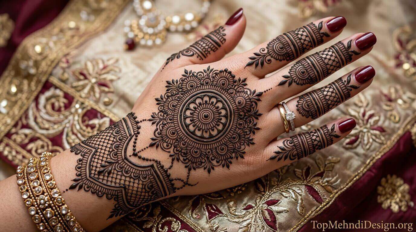 Gol Chand Mehndi Design for Eid ul Adha 2026