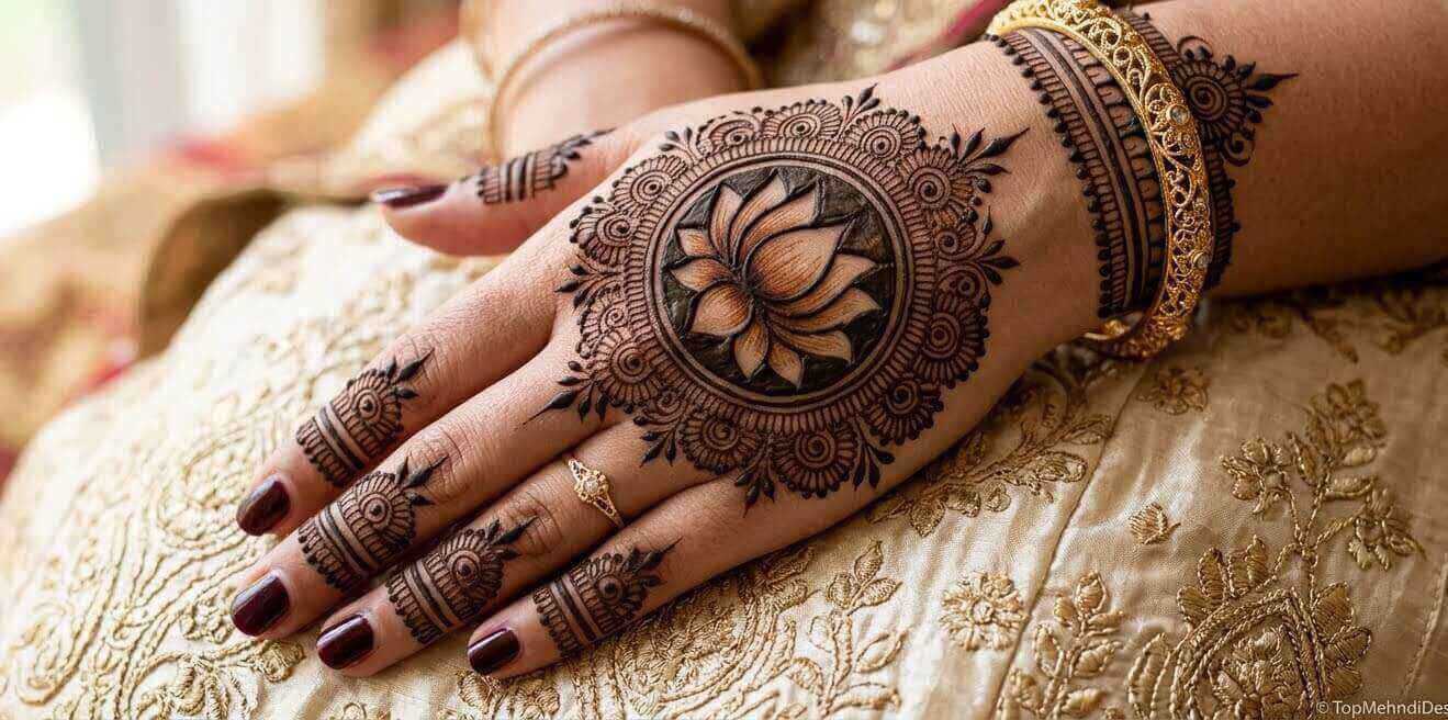 Gol Chand Mehndi Design for Eid ul Adha 2026