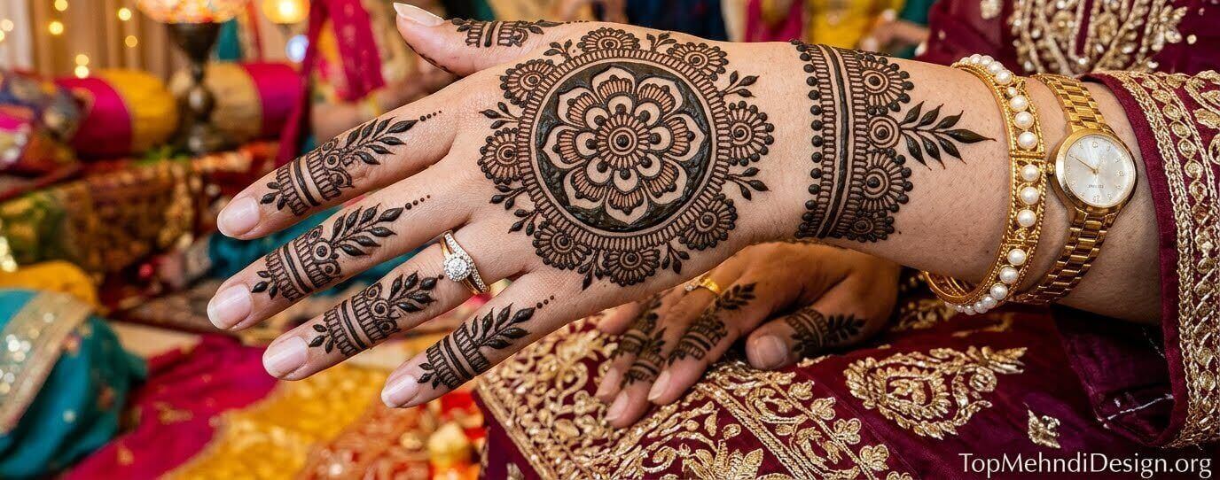 Gol Chand Mehndi Design for Eid ul Adha 2026