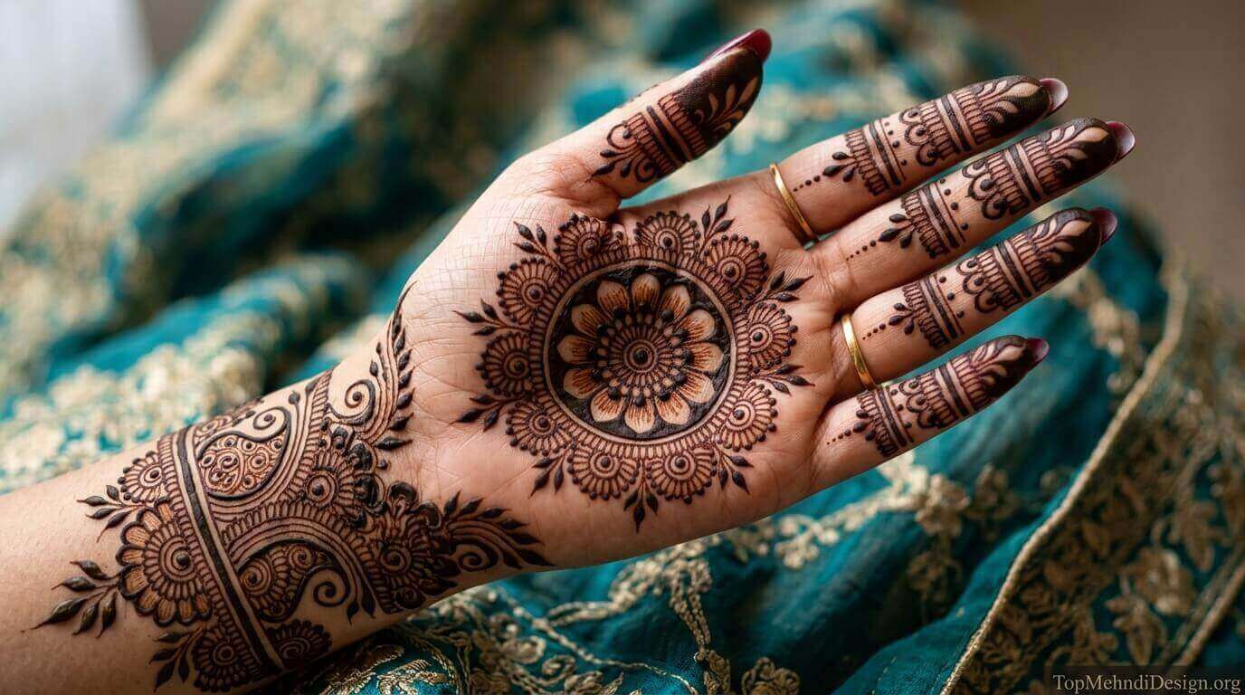Gol Chand Mehndi Design for Eid ul Adha 2026