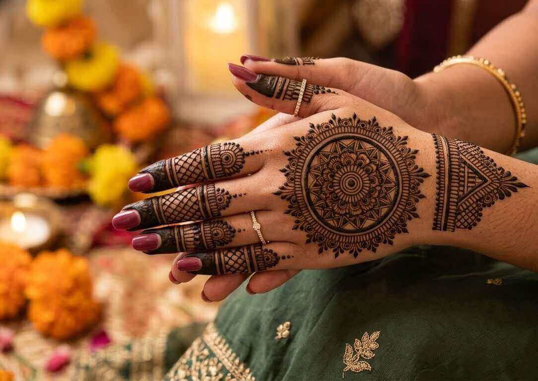 Gol Chand Mehndi Design for Eid ul Adha 2026