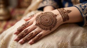 Gol Tikki Mehndi Design Simple 2026