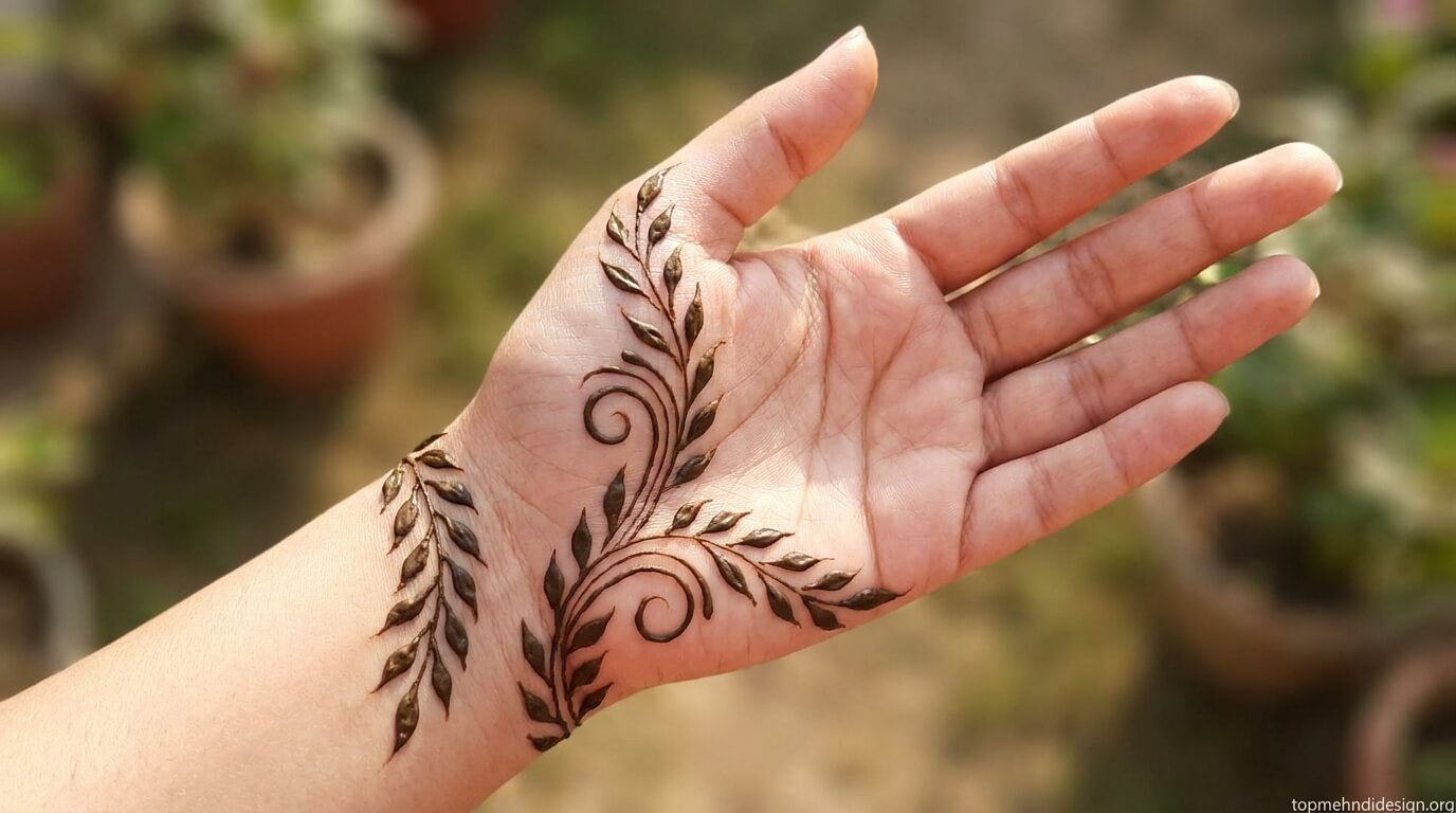 Bakra Eid Mehndi Design Simple Front Hand 2026