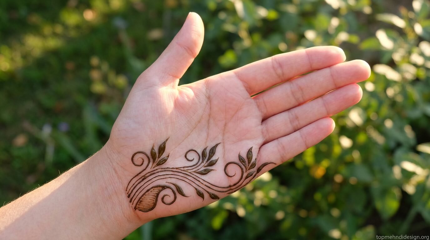 Bakra Eid Mehndi Design Simple Front Hand 2026