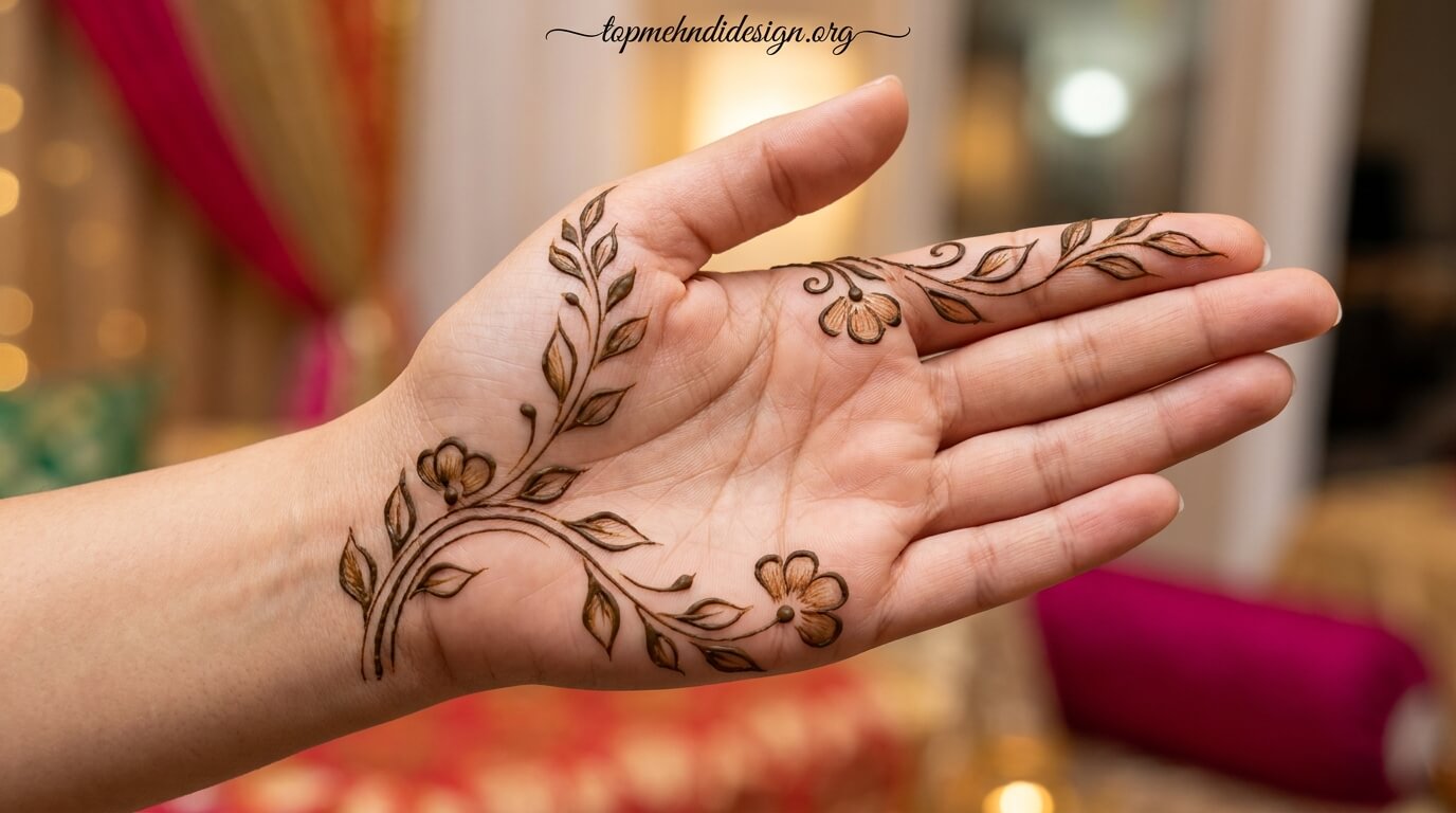 Bakra Eid Mehndi Design Simple Front Hand 2026