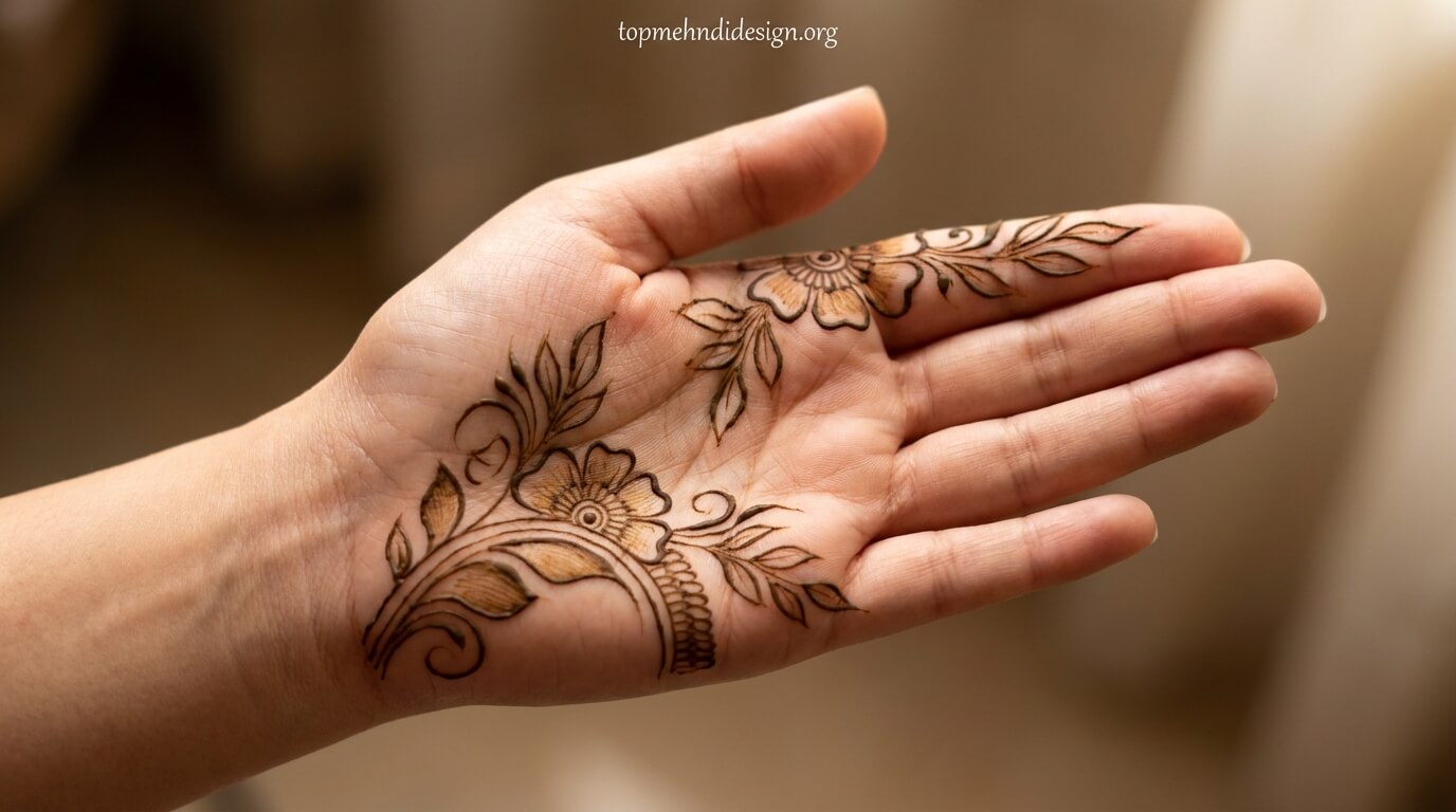Bakra Eid Mehndi Design Simple Front Hand 2026