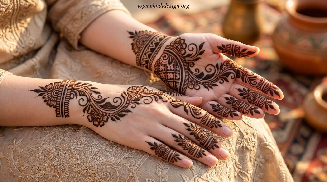 Bakra Eid Mehndi Design Arabic Simple 2026