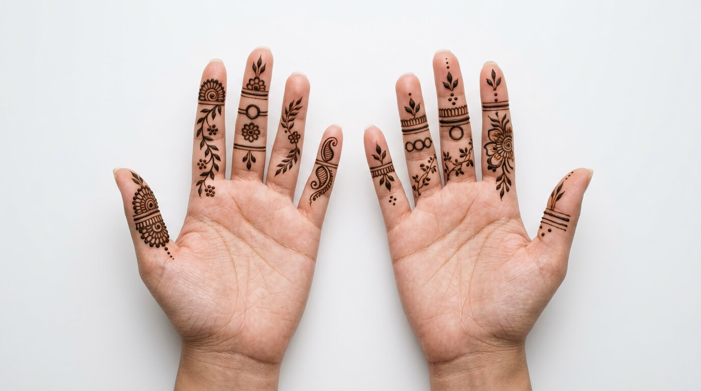 Finger Mehndi Design Simple 2026