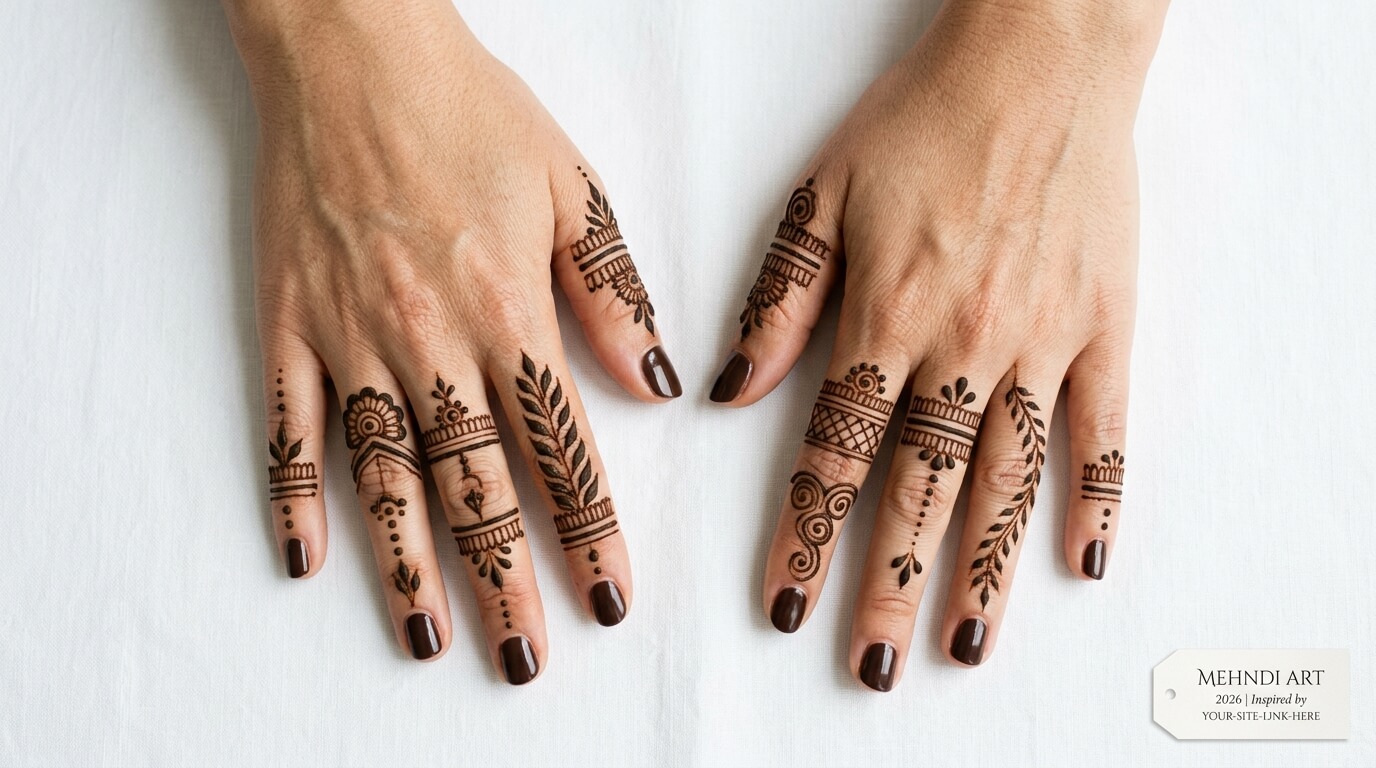 Finger Mehndi Design Simple 2026