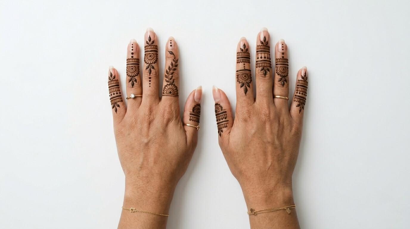 Finger Mehndi Design Simple 2026