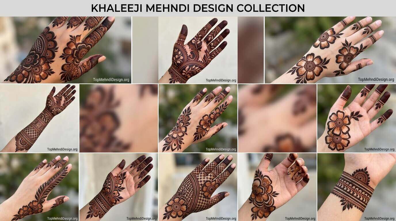 Khaleeji Mehndi Design 2026