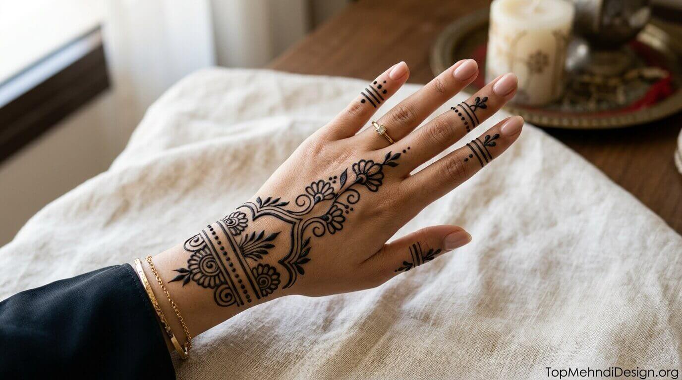 Khaleeji Mehndi Design 2026