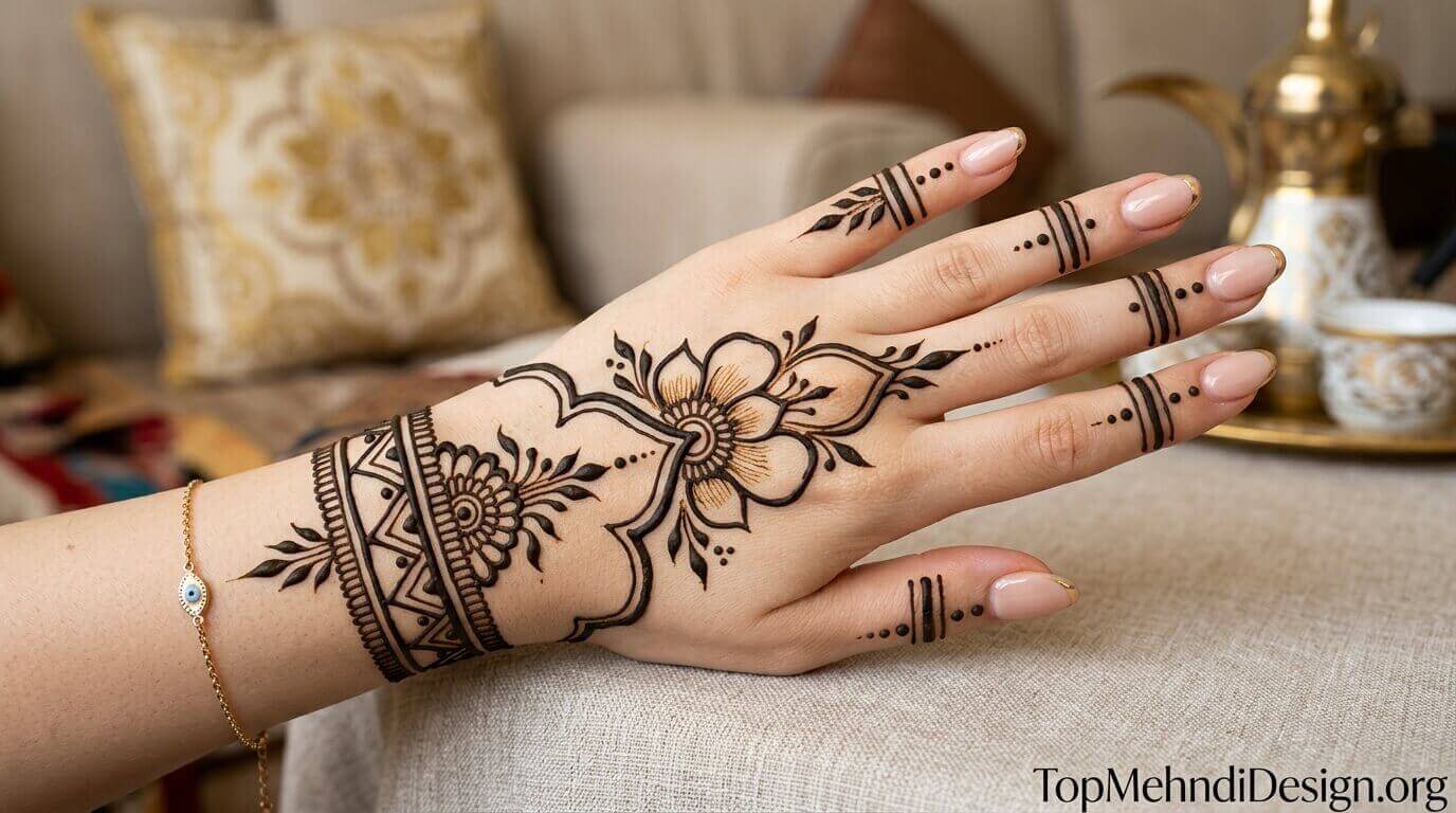 Khaleeji Mehndi Design 2026