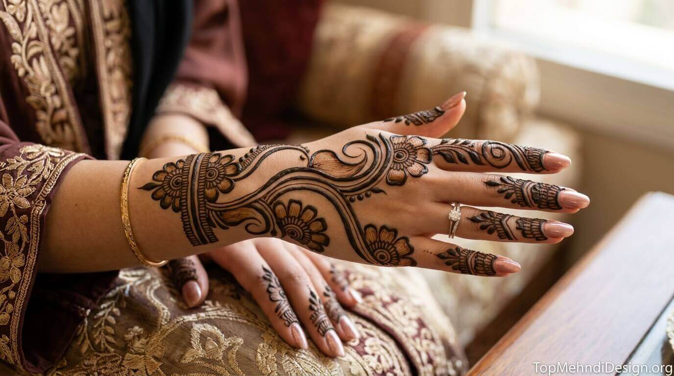 Khaleeji Mehndi Design 2026