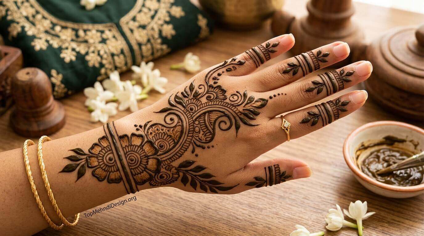 Khaleeji Mehndi Design 2026