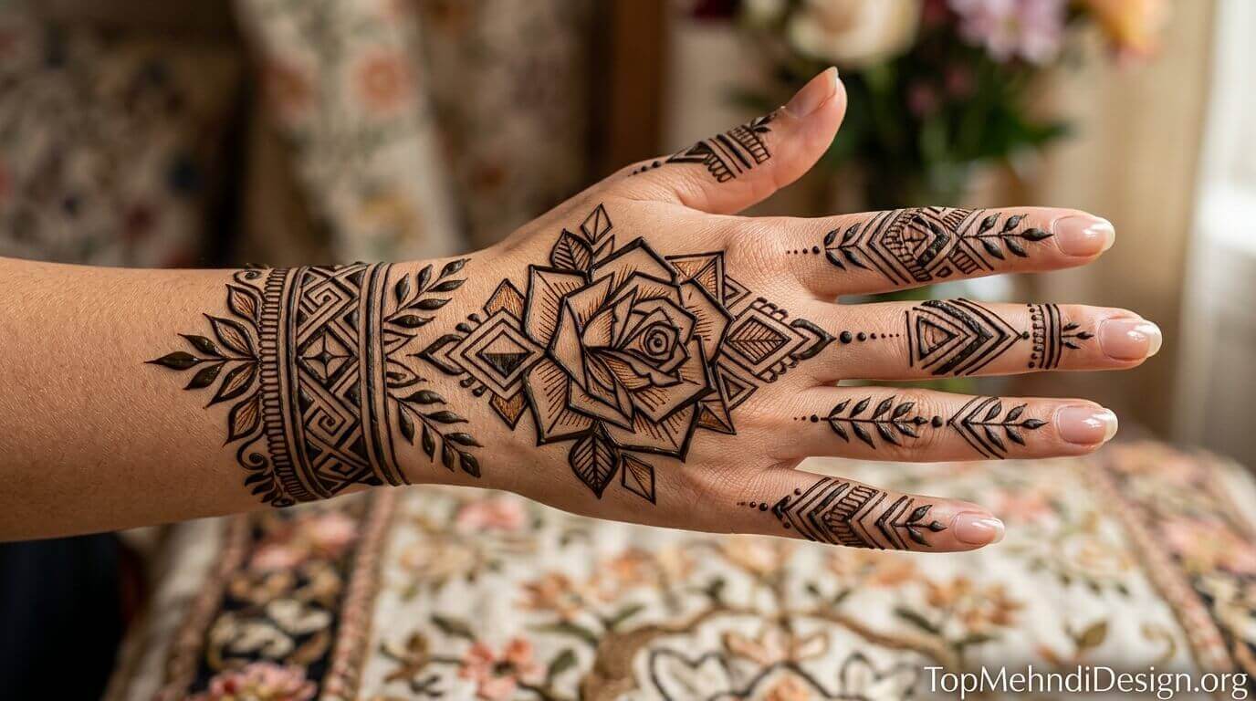 Khaleeji Mehndi Design 2026