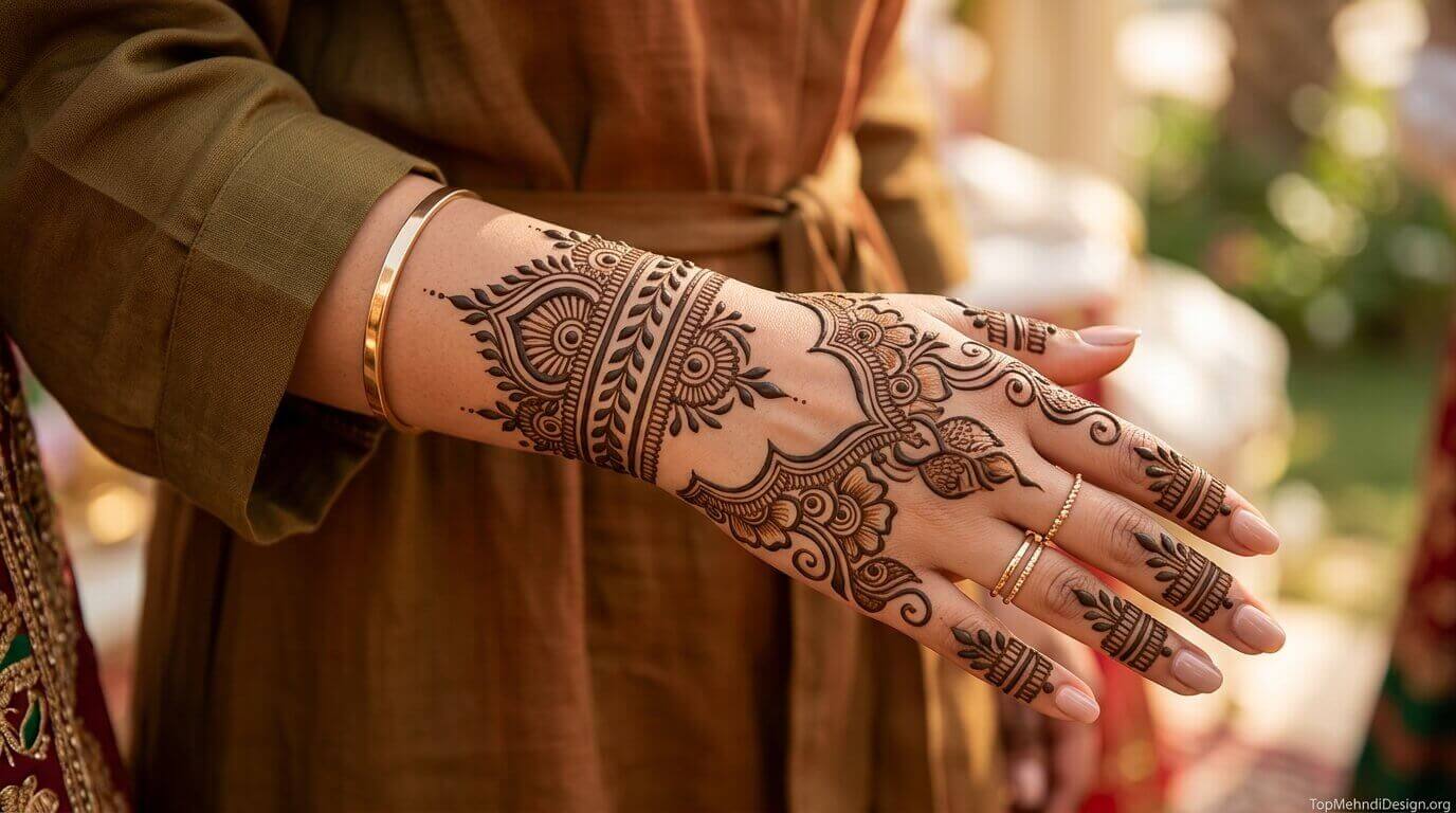 Khaleeji Mehndi Design 2026