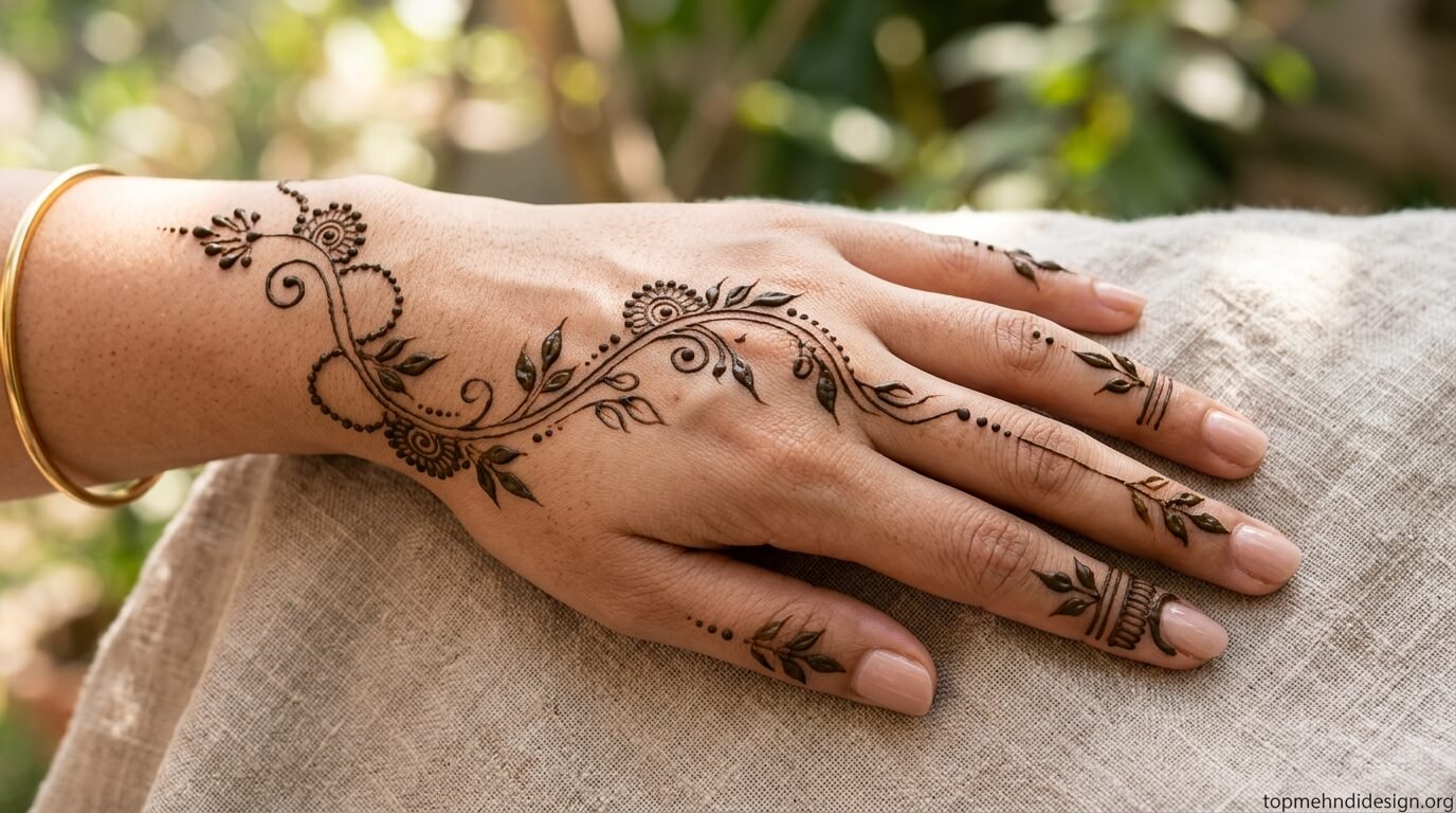 Bakra Eid Mehndi Design Simple Back Hand 2026