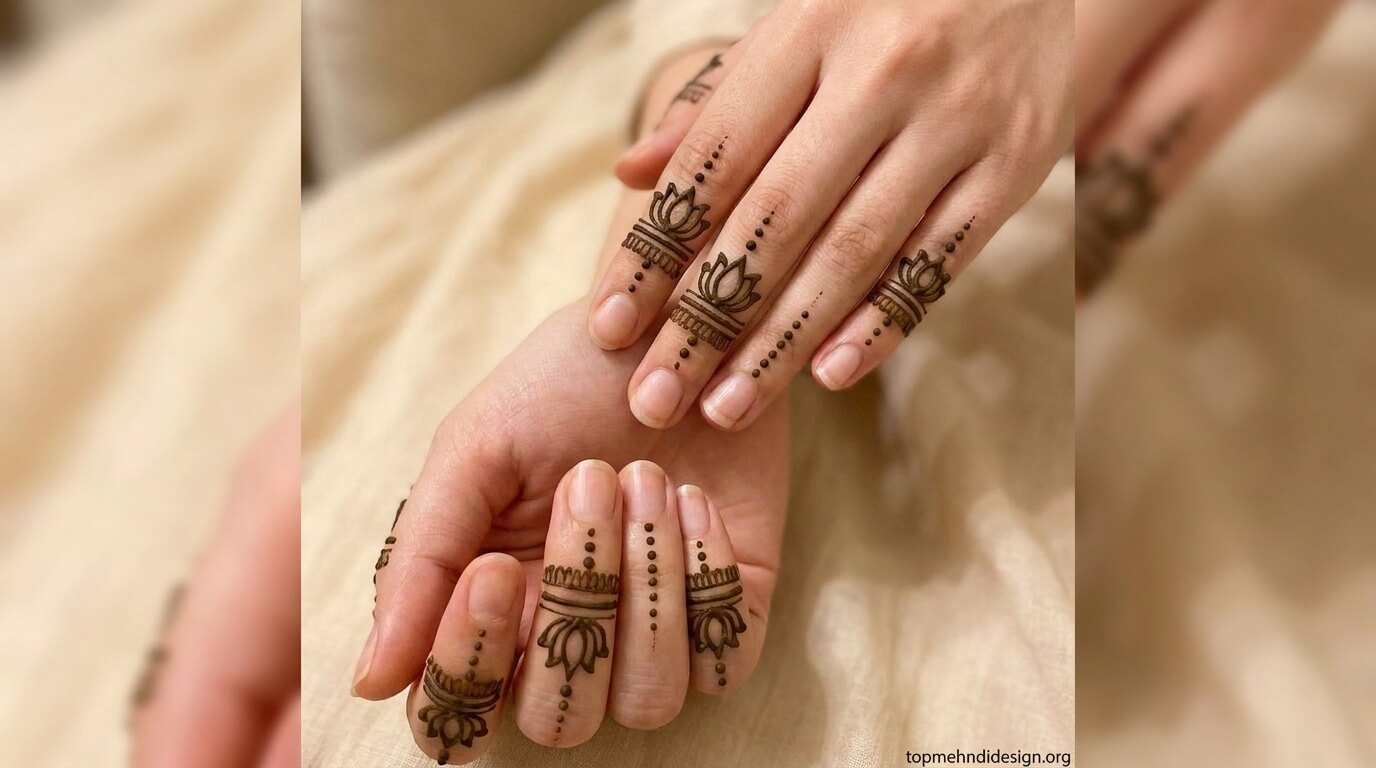 Lotus Mehndi Design Simple 2026