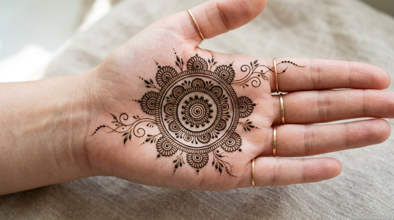 Bakra Eid Mehndi Design Front Hand 2026